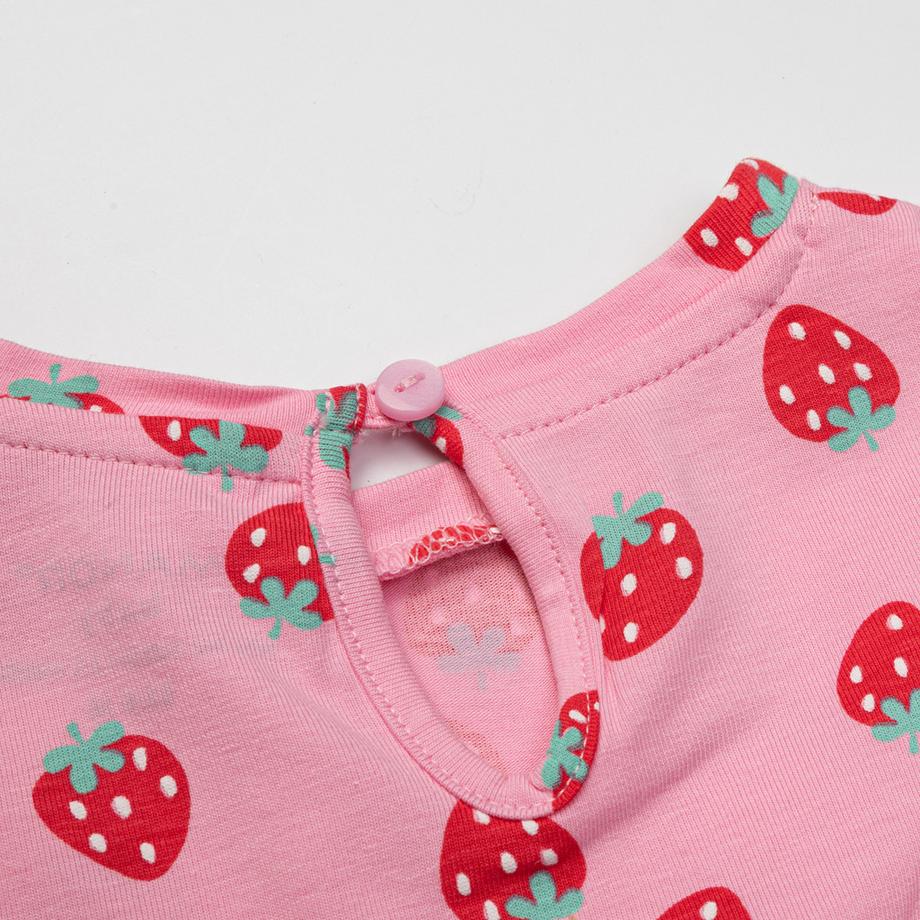 Manor Baby Ensemble T-shirt et short imprimé fraise  
