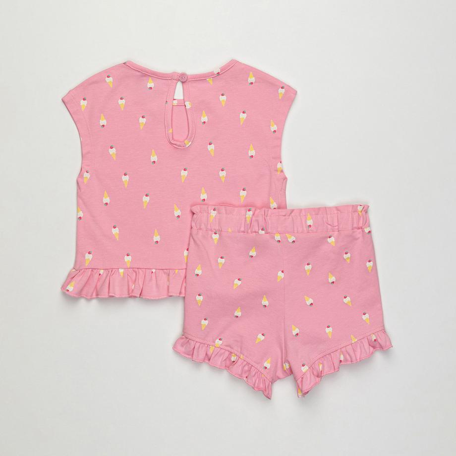 Manor Baby Set Top e Shorts Stampa Limone  
