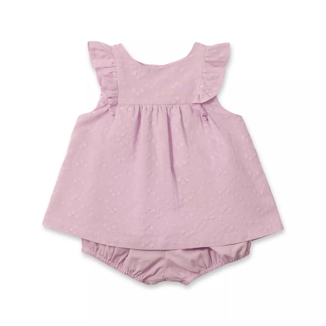 Sfera - Set: Kleid & Pluderhose, 18M, Lila