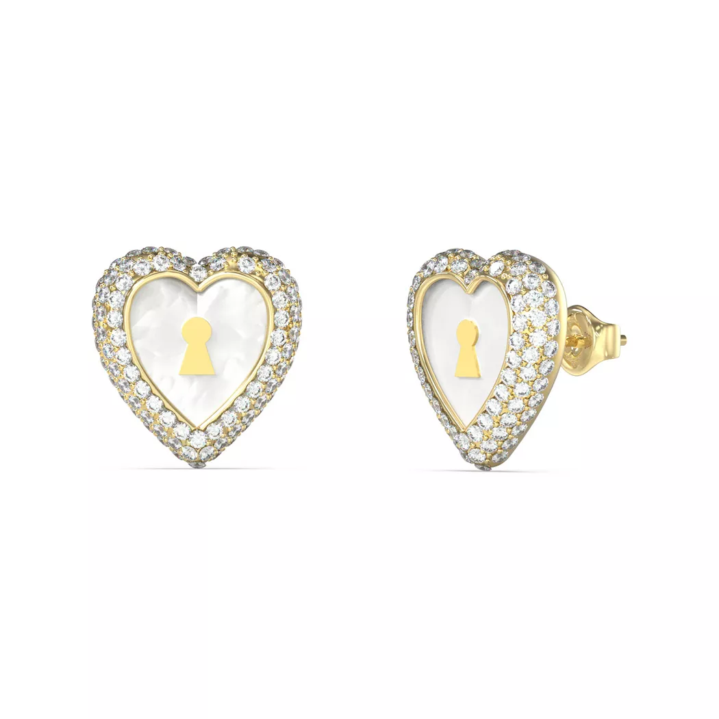Guess - Ohrringe, Love Bites, One Size, Gold