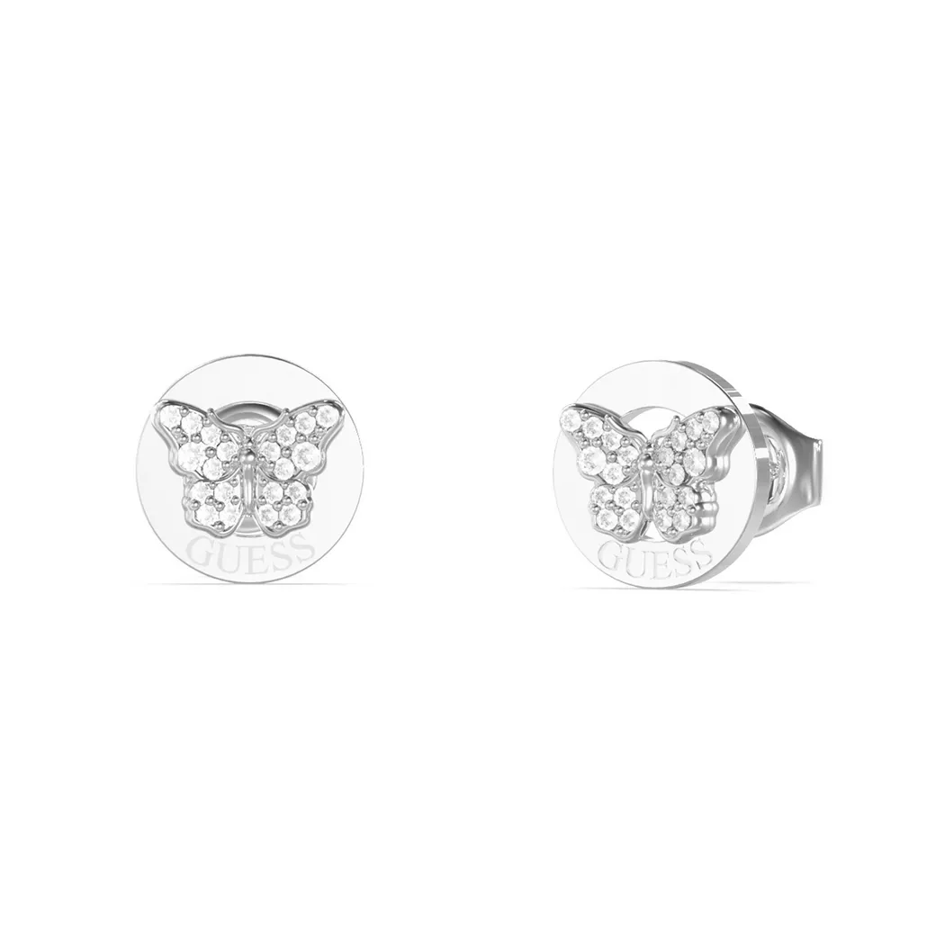Guess - Ohrringe, Borboleta, One Size, Silber