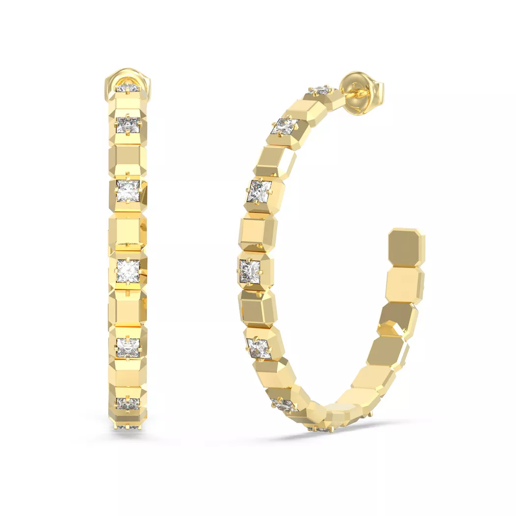 Guess - Ohrringe, Ace Of Diamonds, One Size, Gold