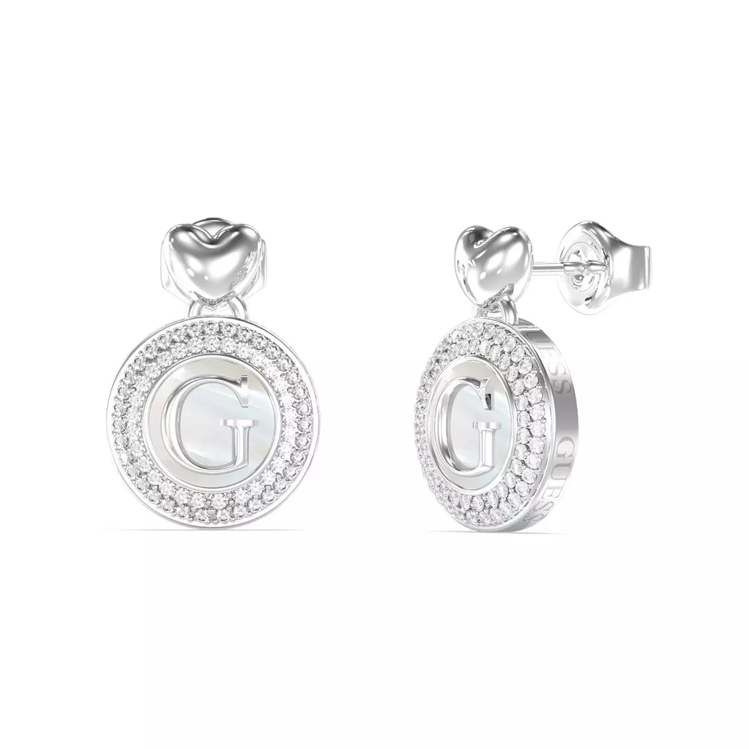 Guess - Ohrringe, G Talisman, One Size, Silber