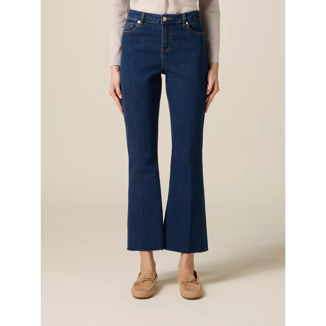 OLTRE - Jeans, für Damen, Blau Denim, Größe 44CH/50IT