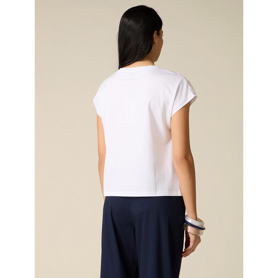 OLTRE Pailletten T-Shirt  