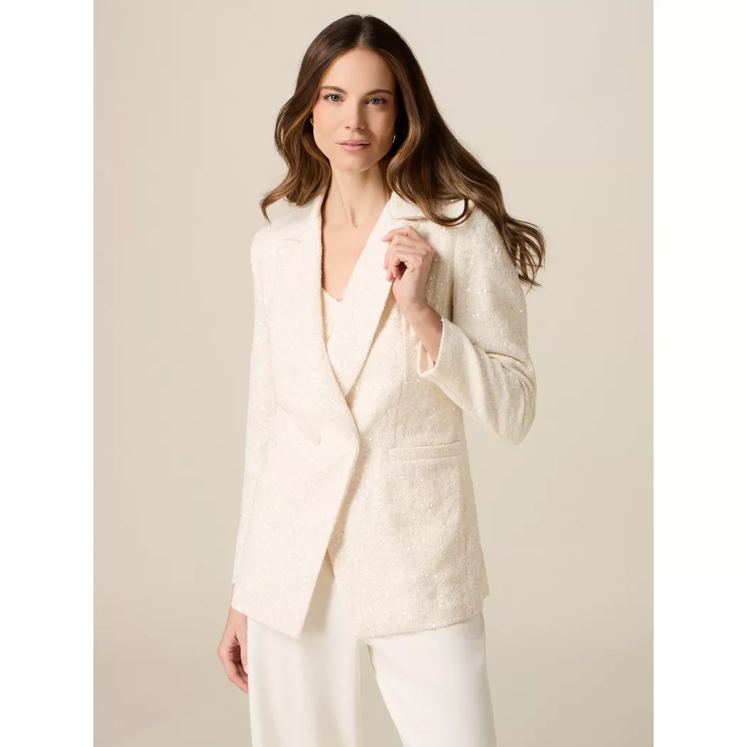 OLTRE - Blazer, für Damen, Ecru, Größe 42CH/48IT