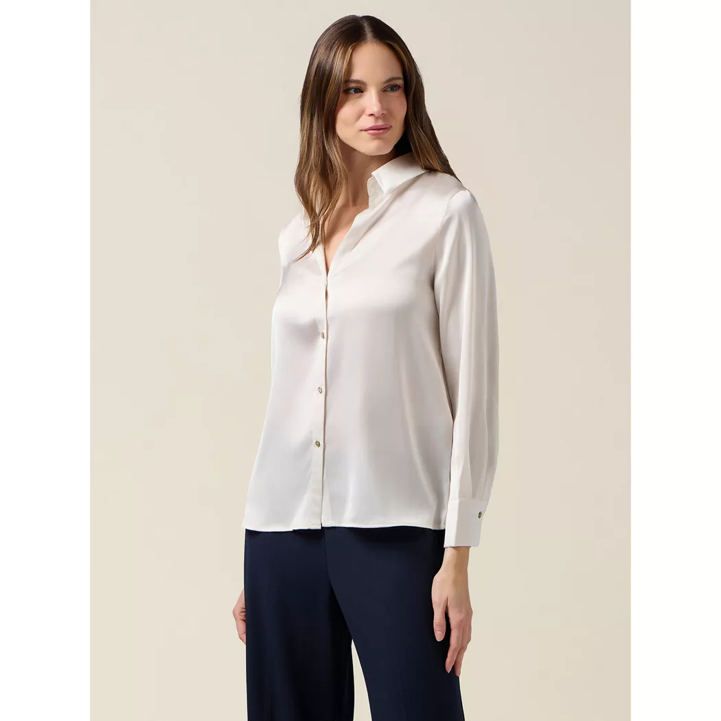 OLTRE - Bluse, für Damen, Ecru, Größe 42CH/48IT