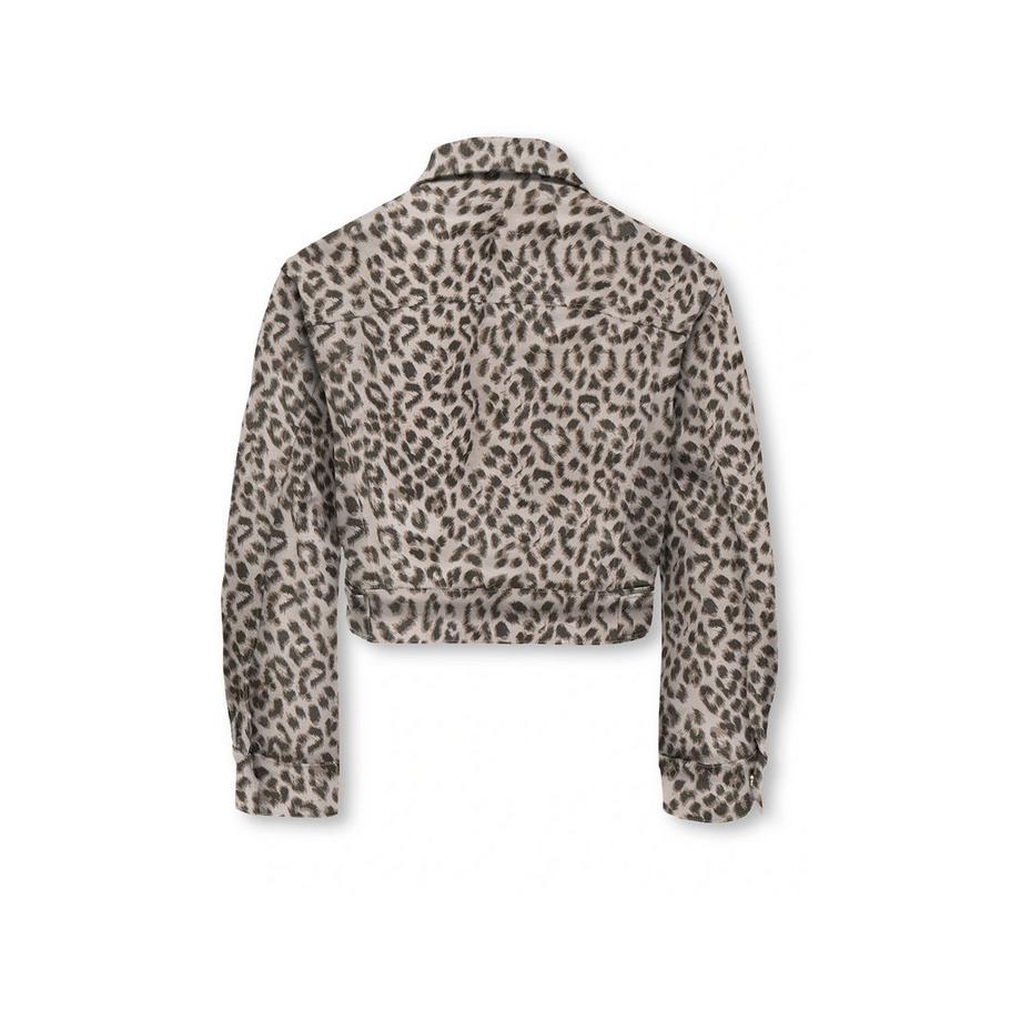 KIDS ONLY Giacca di jeans corta con stampa leopardata  