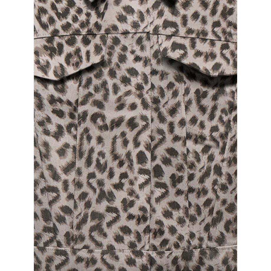 KIDS ONLY Giacca di jeans corta con stampa leopardata  