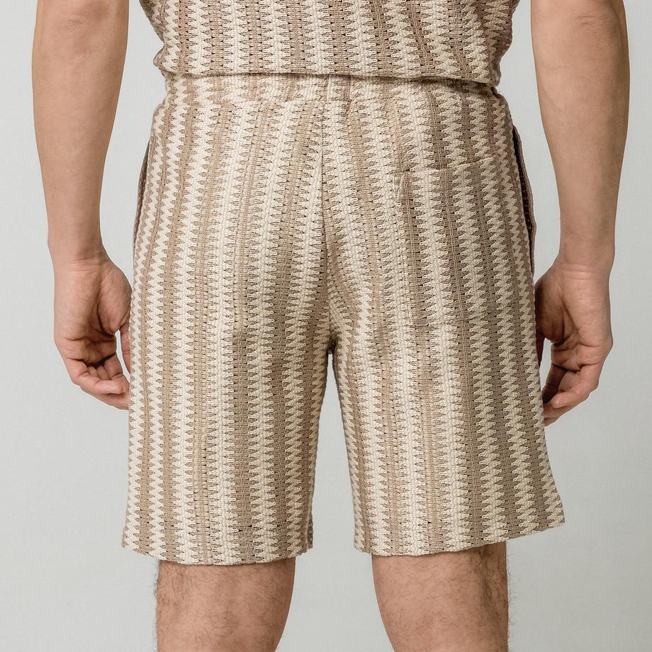 Manor Man Short à motif avec cordon de serrage  