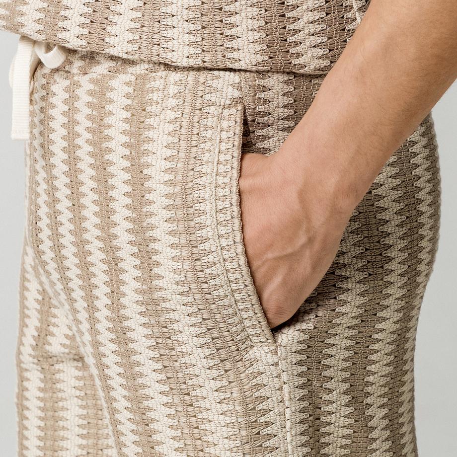 Manor Man Short à motif avec cordon de serrage  