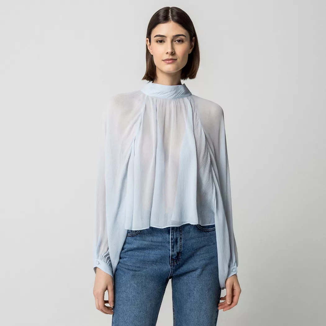 Max & Co - Bluse, für Damen, Hellblau, Größe 36