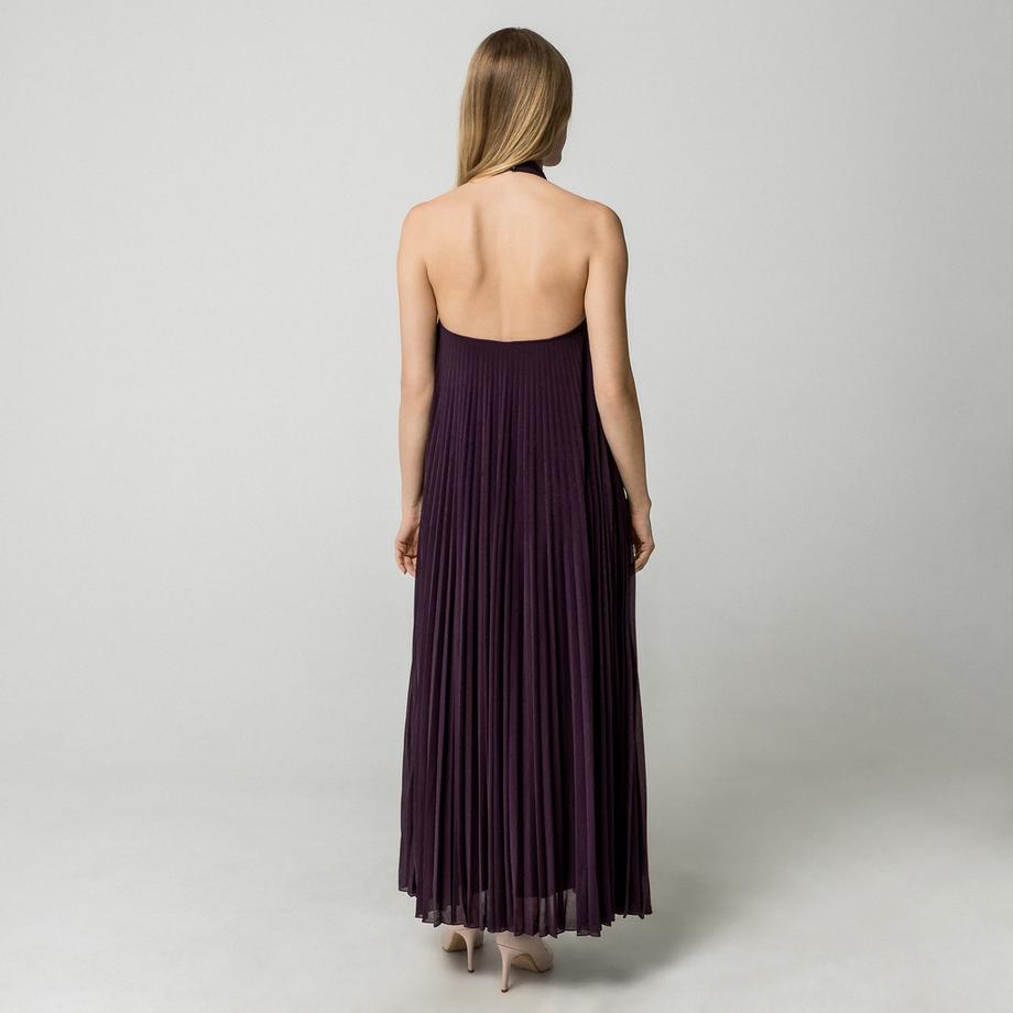 Max & Co MCOPIETRE Robe Longue Plissée à Col Halter  
