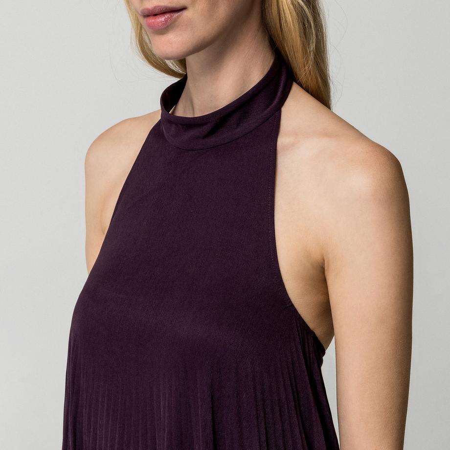 Max & Co MCOPIETRE Robe Longue Plissée à Col Halter  