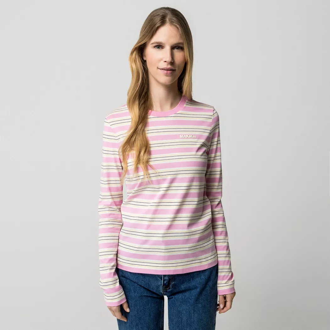 Max & Co - T-Shirt, langarm, für Damen, Rosa, Größe XL
