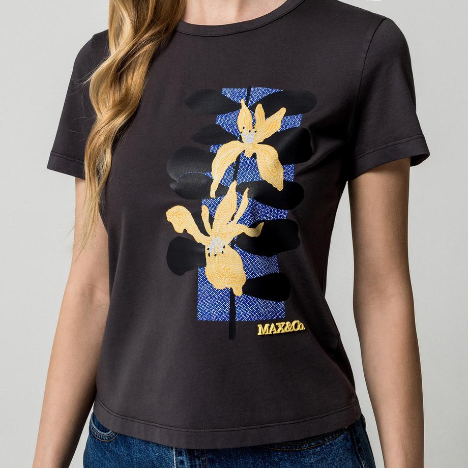 Max & Co MCOCASTA Kurzarm T-Shirt mit Blumendruck  