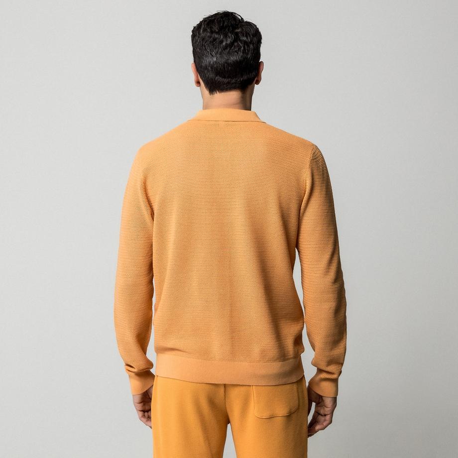 Manor Man Pull Polo Tricoté Regular Fit  