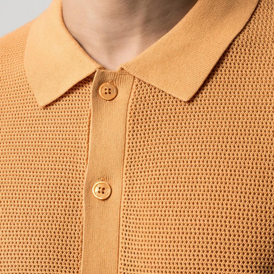 Manor Man Pull Polo Tricoté Regular Fit  