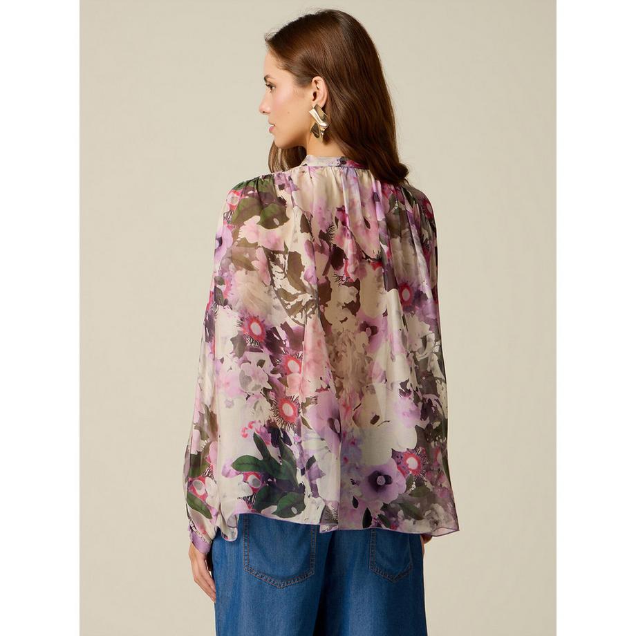 OLTRE Bluse mit Blumendruck  