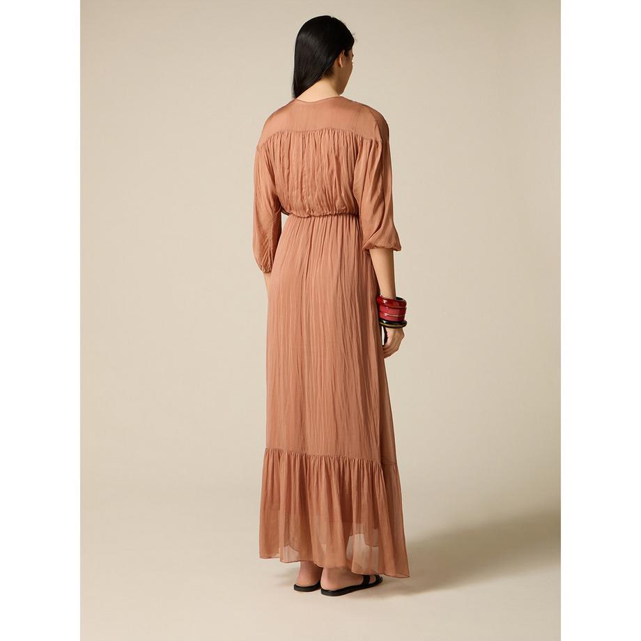 OLTRE Maxikleid mit V-Ausschnitt  