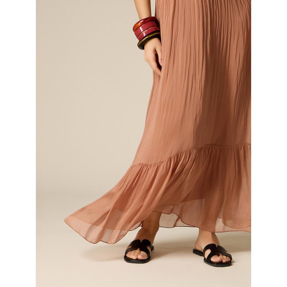OLTRE Maxikleid mit V-Ausschnitt  