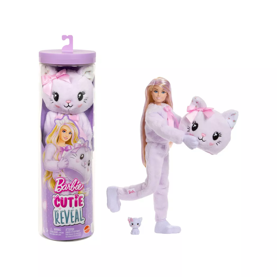 Barbie -  Cutie Reveal Sweet Bows - Lila Kätzchen, Multicolor