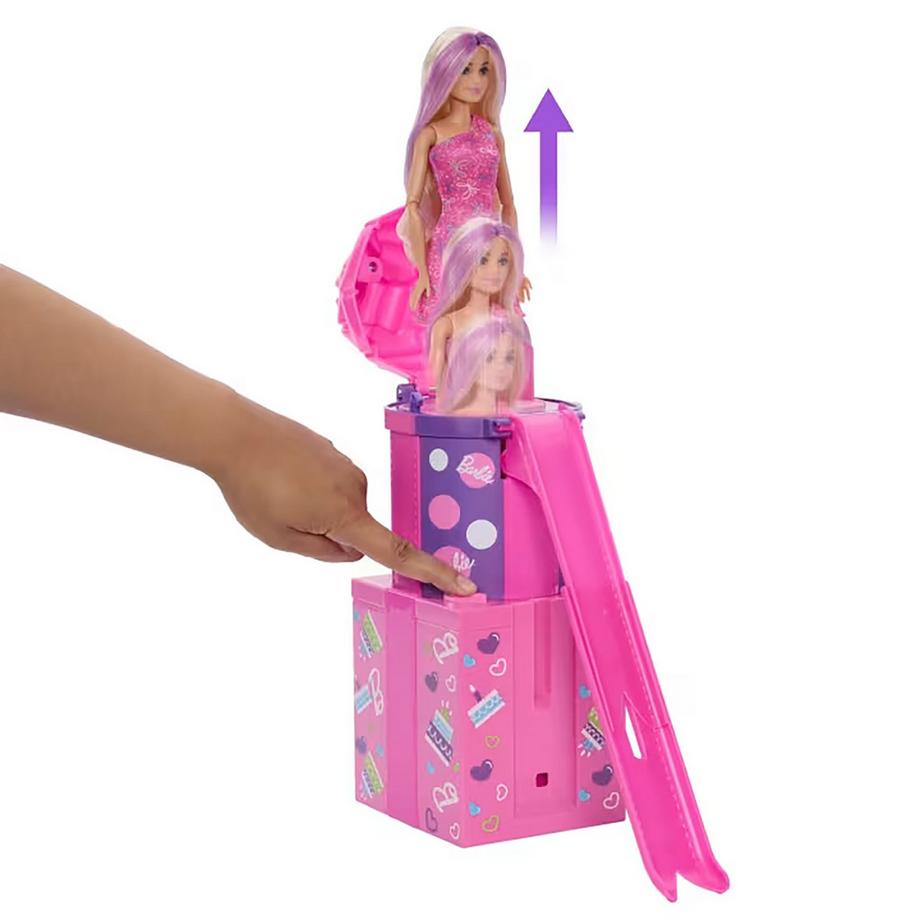Barbie  Rise & Surprise poupée avec 12 surprises 