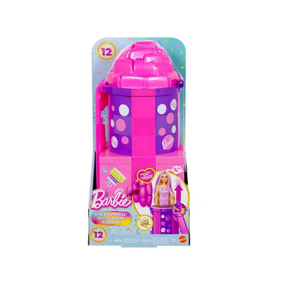 Barbie  Rise & Surprise poupée avec 12 surprises 