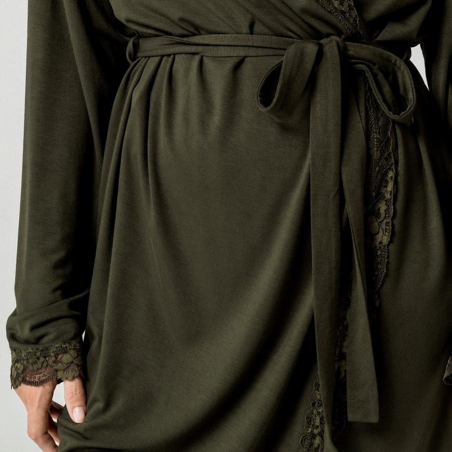 Manor Woman Peignoir avec dentelle  