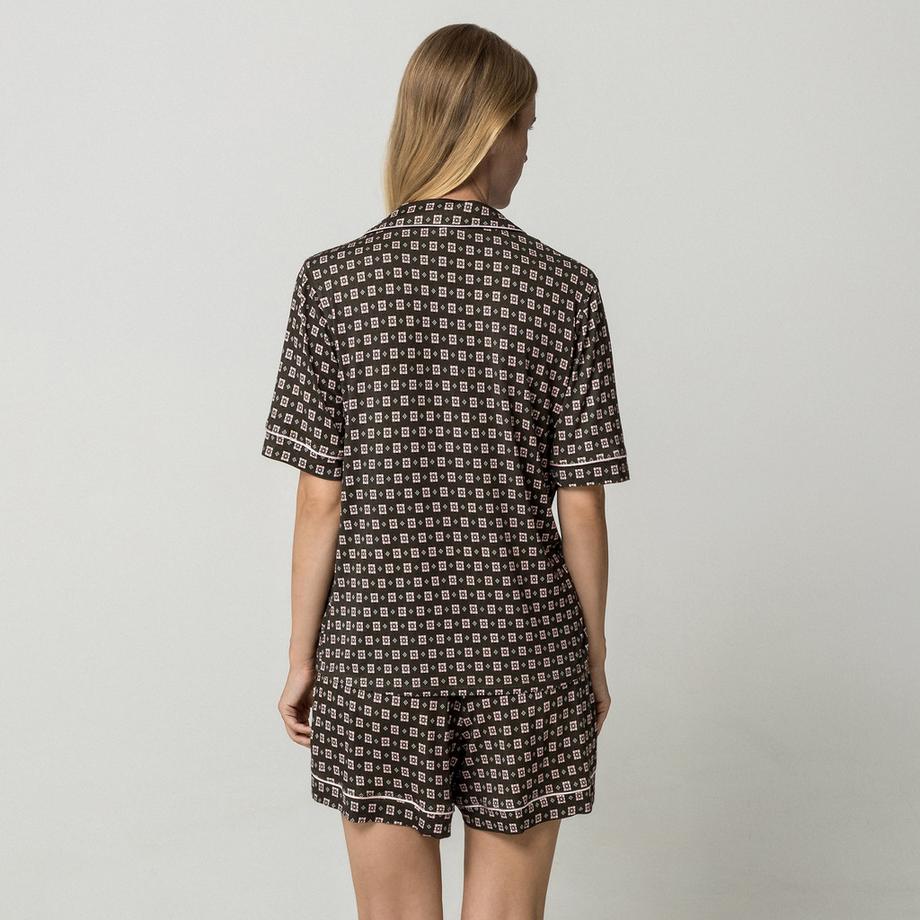 Manor Woman Set Pigiama Motivo Geometrico  
