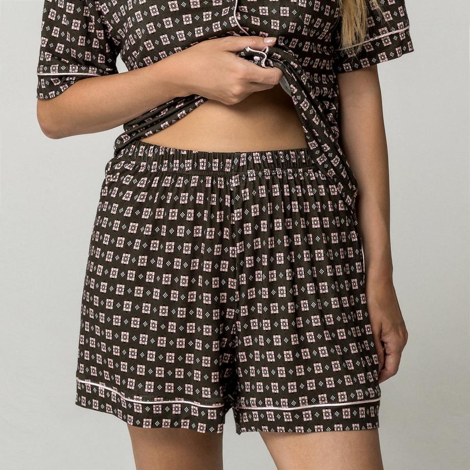 Manor Woman Ensemble Pyjama Motif Géométrique  