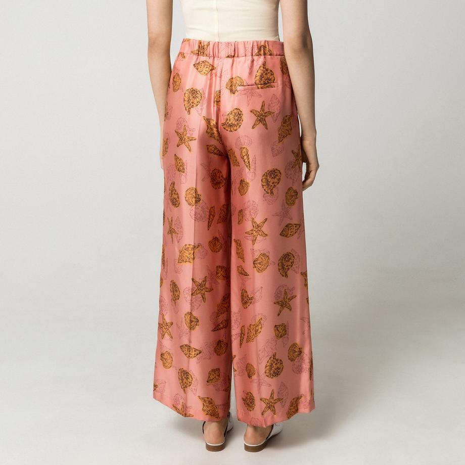 Marella MLLOPOSSUM Pantalon large en soie  