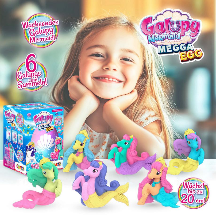 Craze  Megga Egg Galupy Mermaid assortiti 