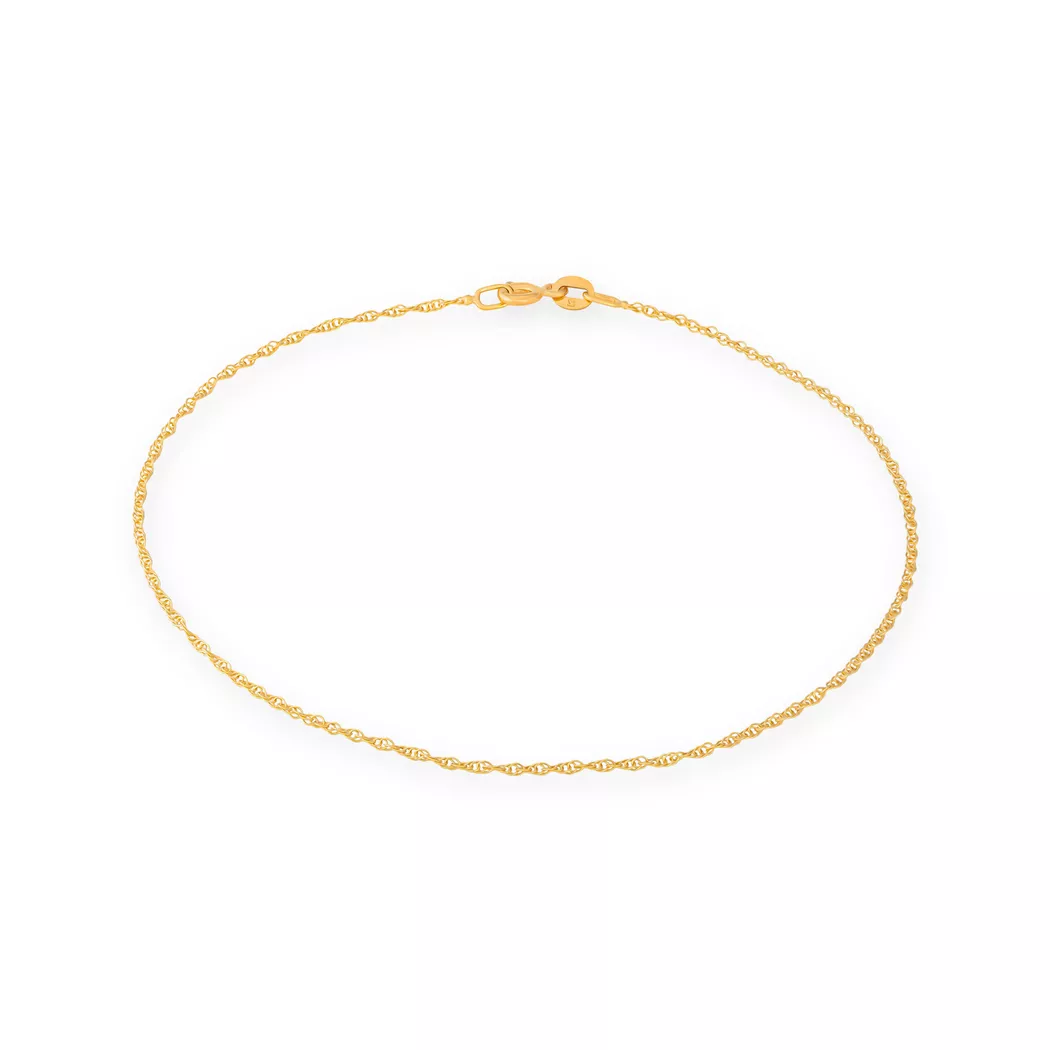 L' Atelier Gold 18 Karat by Manor - Fusskette, 25cm, Gelbgold