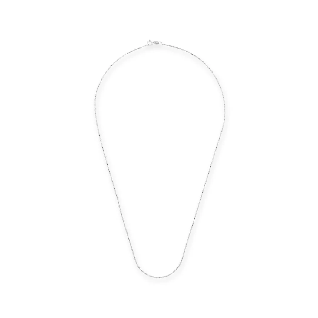 L' Atelier Gold 18 Karat by Manor - Halskette, One Size, Weissgold