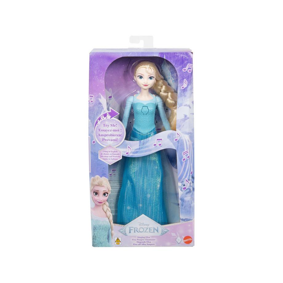 Mattel  Disney Die Eiskönigin Singende Puppe Elsa "Let it go", mehrsprachig 