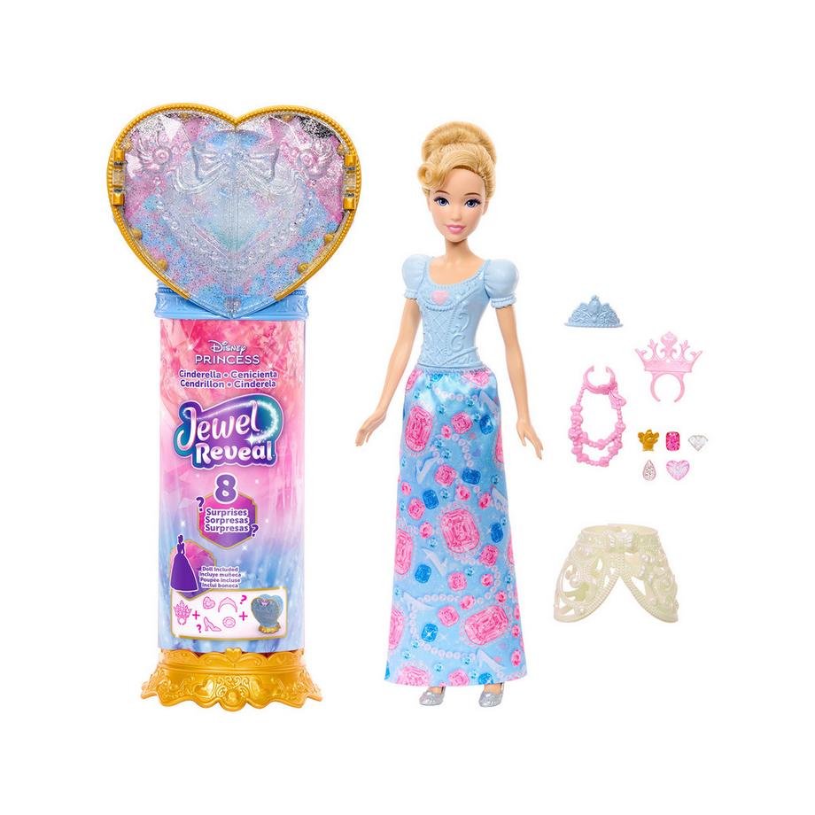 Mattel  Disney Prinzessin Juwel Reveal Cinderella Puppe 
