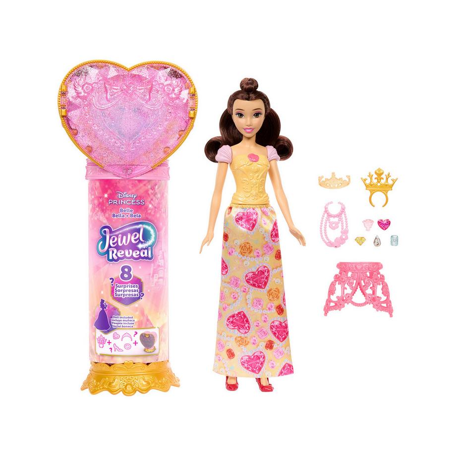 Mattel  Disney Prinzessin Juwel Reveal Belle Puppe 