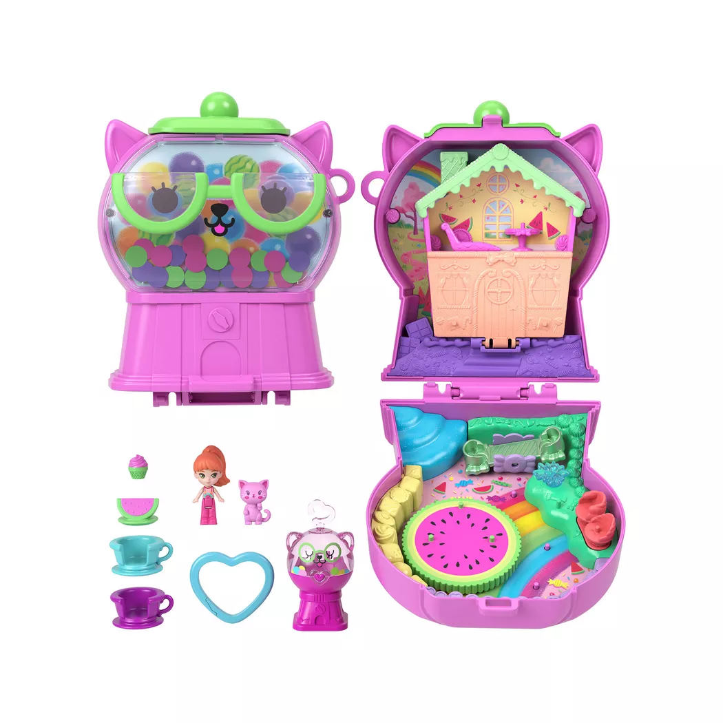 Polly Pocket - Polly Pocket Wassermelone Kaugummi Schatulle, Multicolor