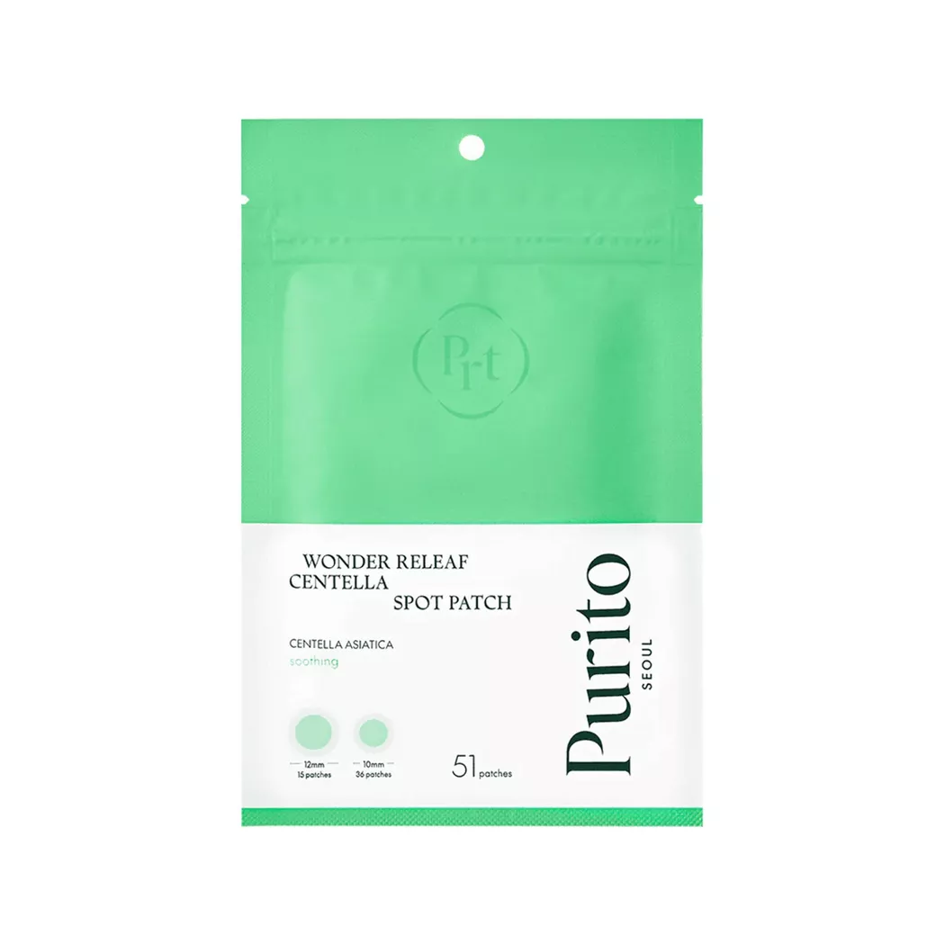 Purito - Wonder Releaf Centella Spot Patch, 51STK, Multicolor