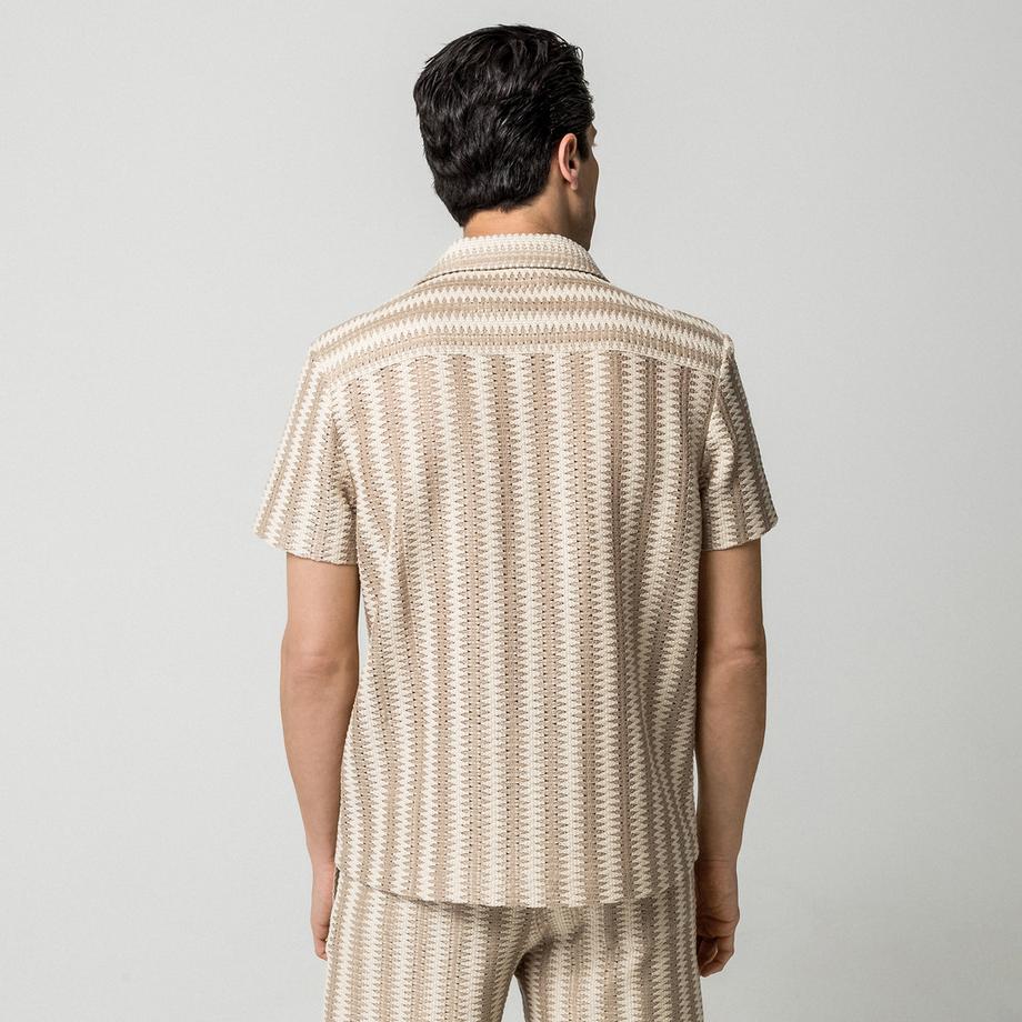 Manor Man Camicia a Maniche Corte  