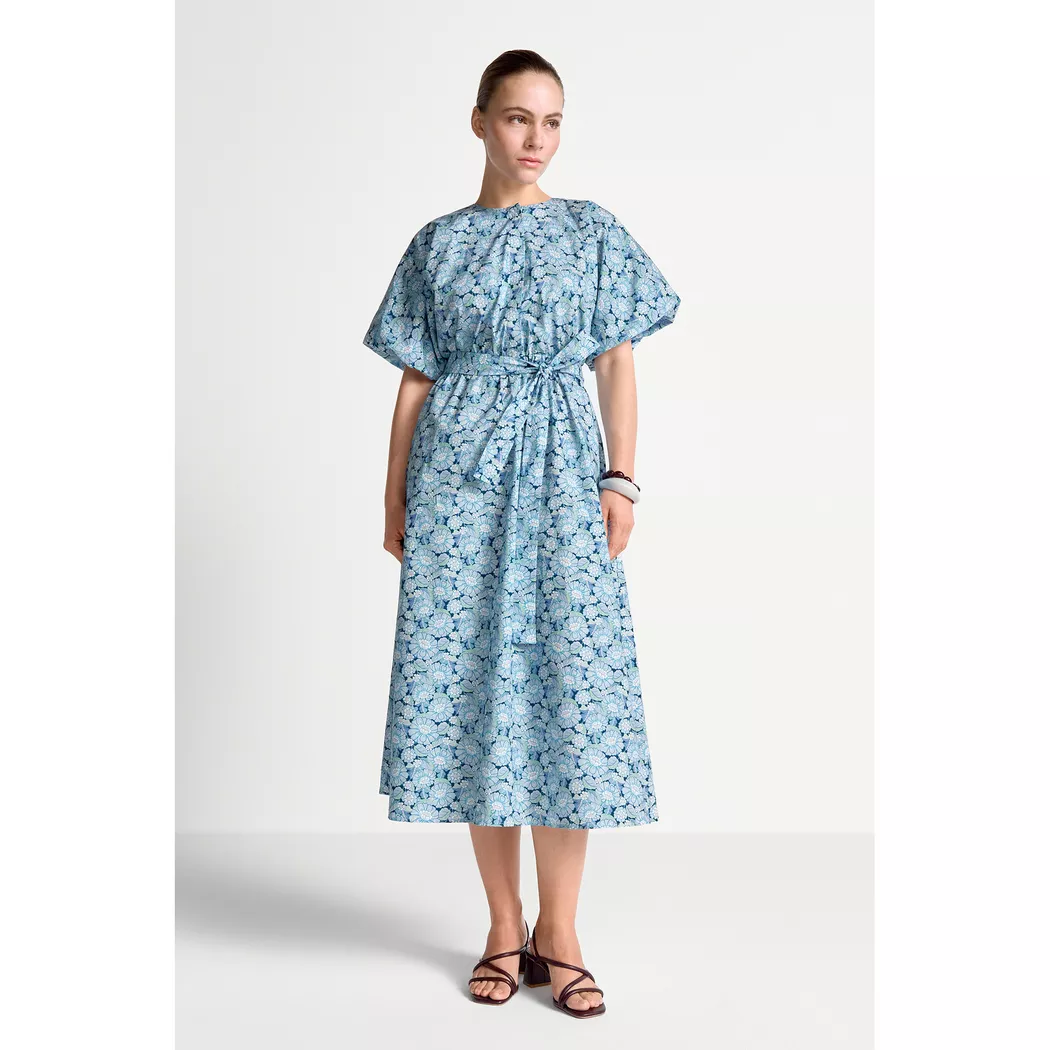 RICHROYAL Midikleid  dunkelblau | 36
