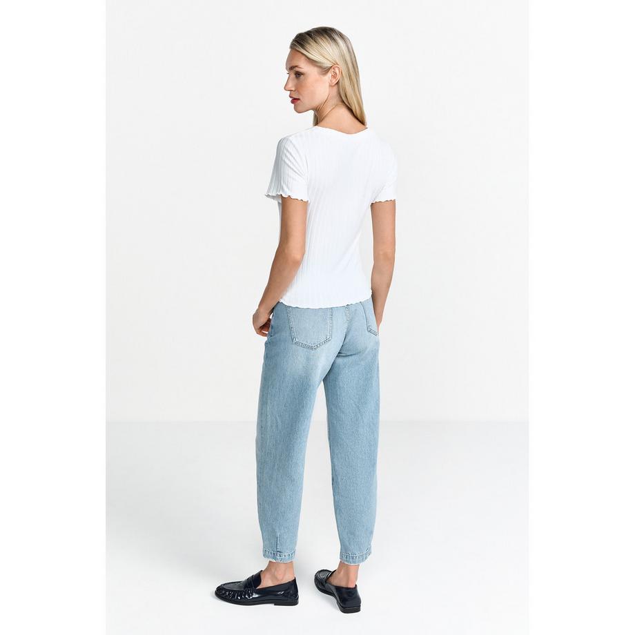 Rich & Royal T-shirt a costine a maniche corte  