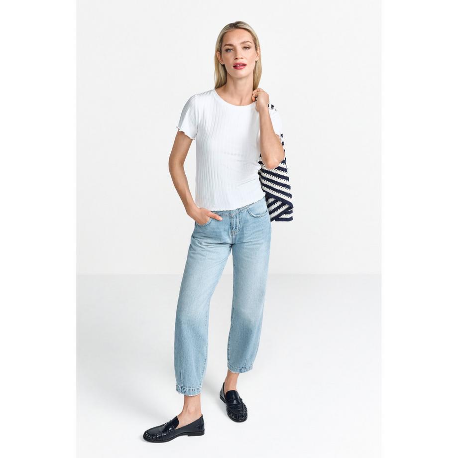 Rich & Royal T-shirt a costine a maniche corte  