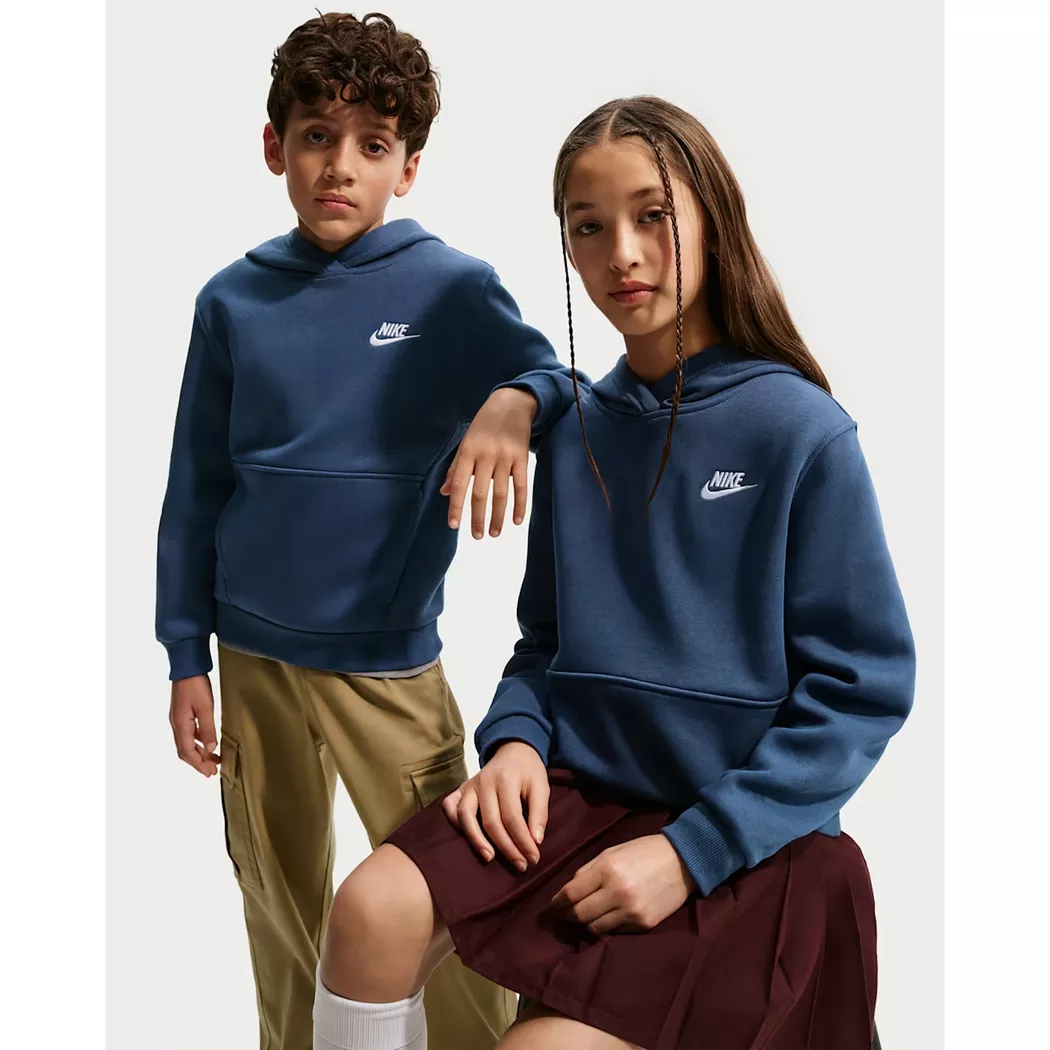 Nike Club Fleece Hoodie Blue M 2