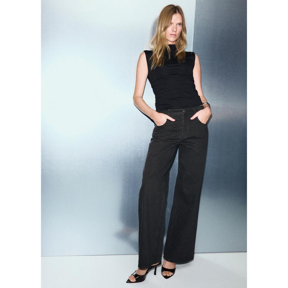 MANGO LIBRA Jeans Gamba Larga  