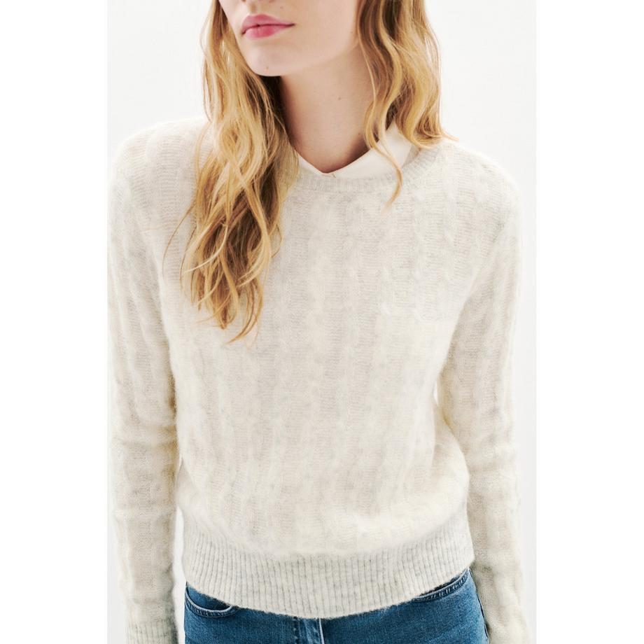 Caroll Pull à motif torsadé  