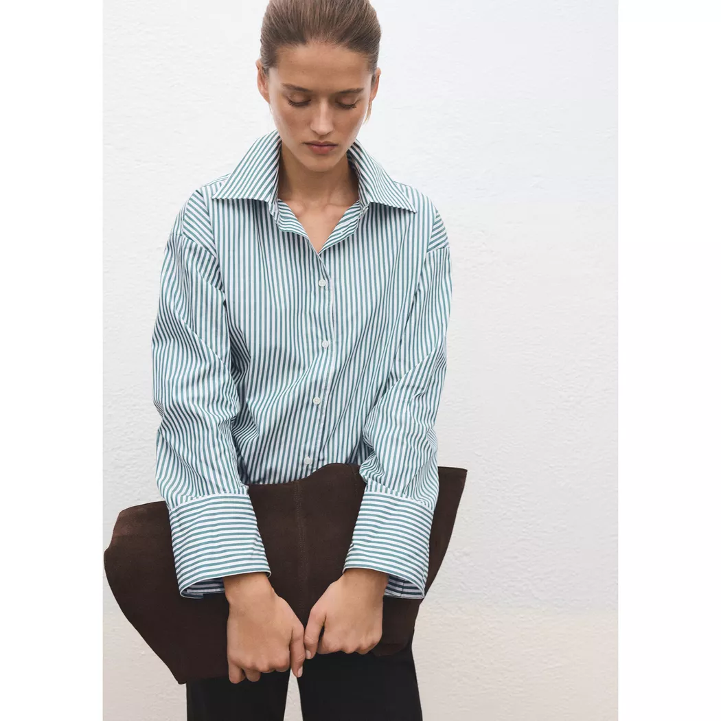 Mango - Bluse, für Damen, Grün, Größe M