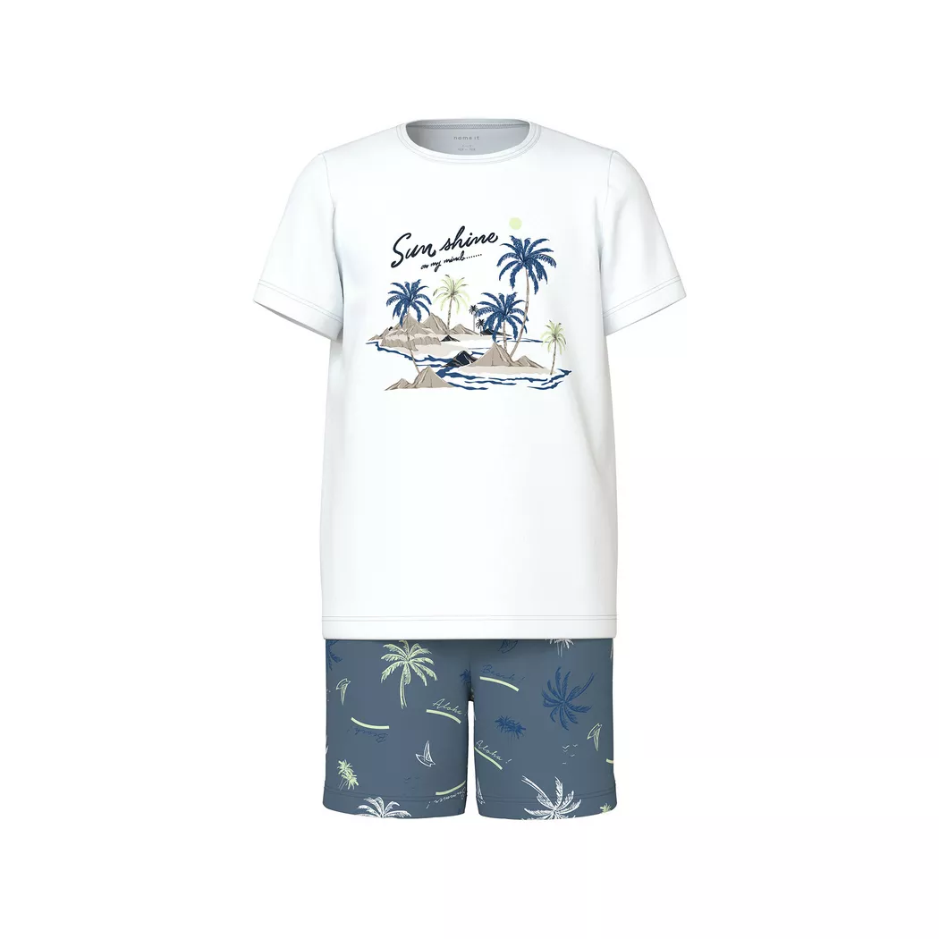 Name It - Pyjama-Set, 146-152, Weiss