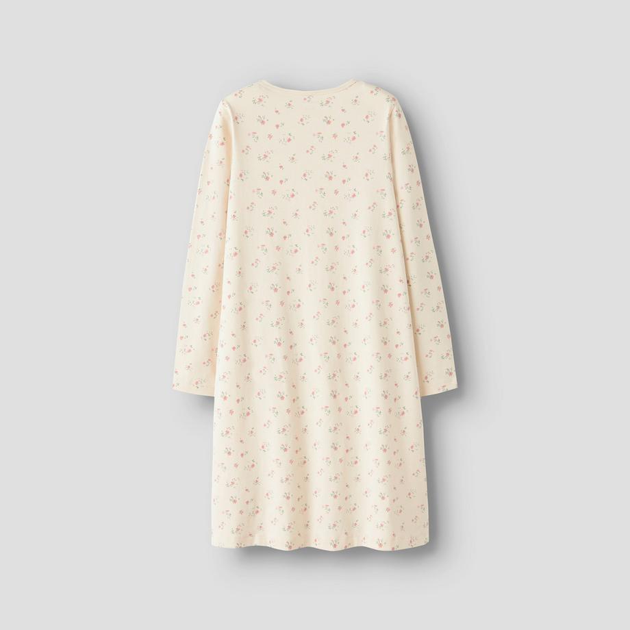 Name It Camicia da Notte a Maniche Lunghe con Motivo Floreale  
